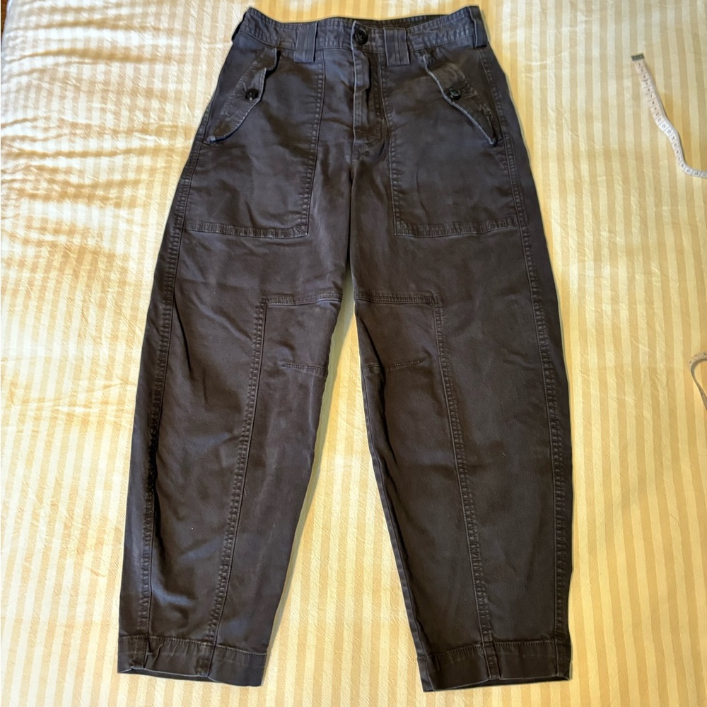 Black barrel jeans